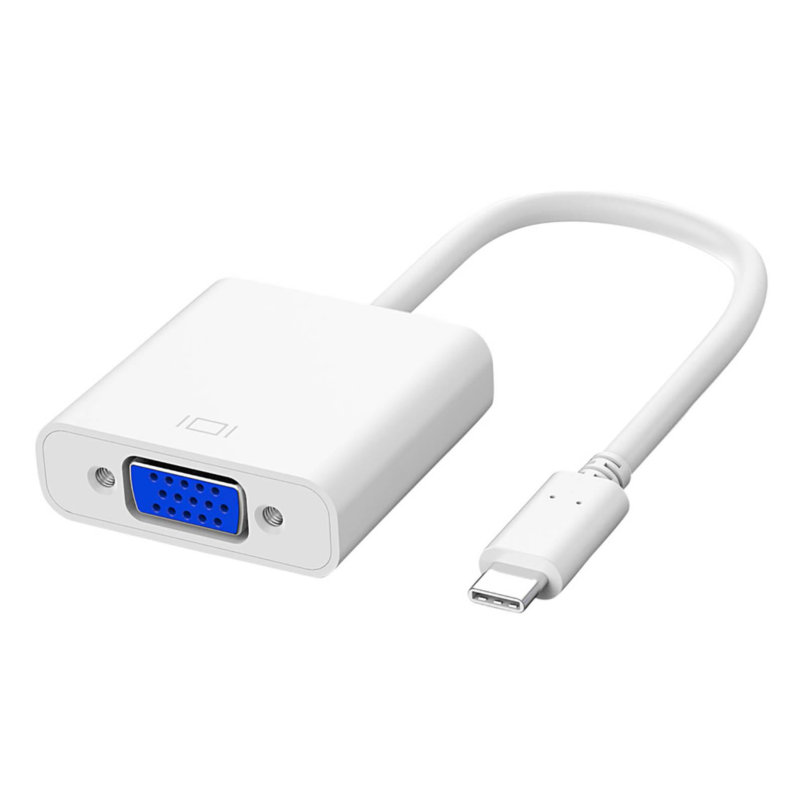 

Multifunctional USB C to VGA Adapter Type C to VGA Adapter Converter білий