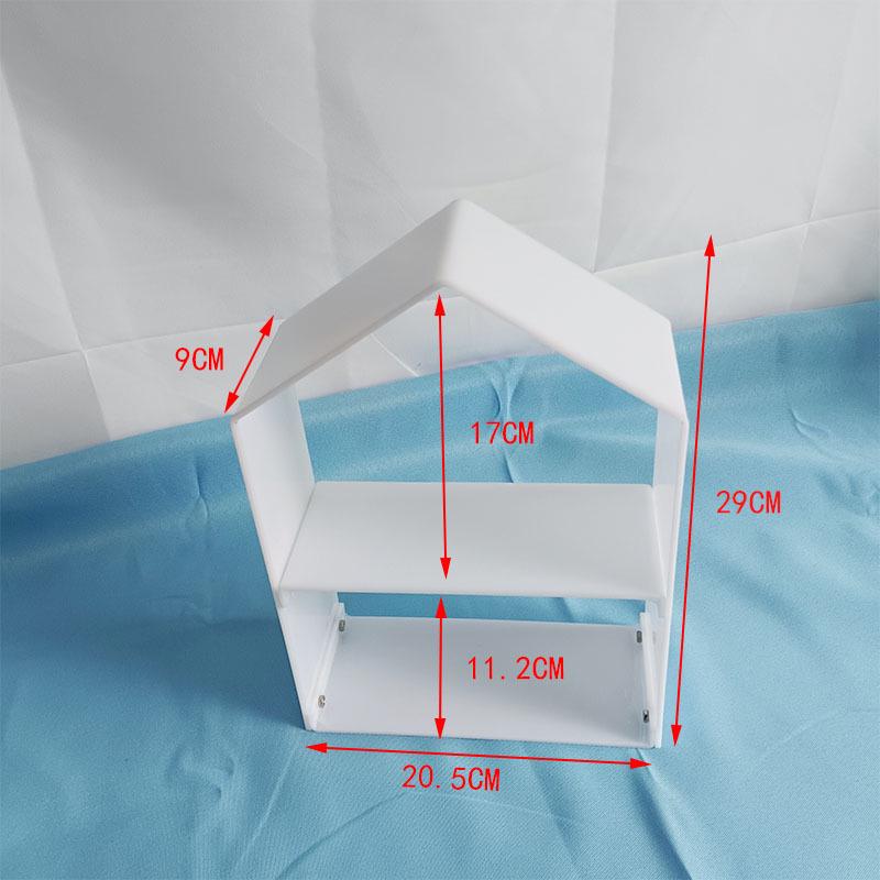 Vielseitiger Acryl- und Glas-Desserttisch-Präsentationsständer für den Innen- und Außenbereich