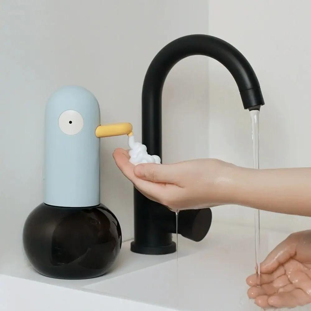 

Automatic Soap Dispenser Touchless Sensor Foam Soap Dispenser Cute Duck Charge High Capacity Adjust Smart Liquid Soap Dispenser синій