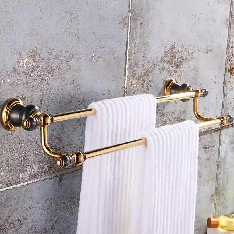 Brass Jade Towel Rack Gold Bathroom Shelf,Soap Holder Towel Rods,Towel Hanger Paper holder,Toilet Brush Holder Bathroom Hardware