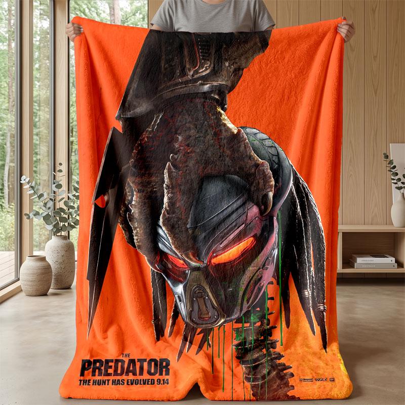 Soft Flannel Blanket Lightweight Cozy Bedroom Living Room CoverPredator