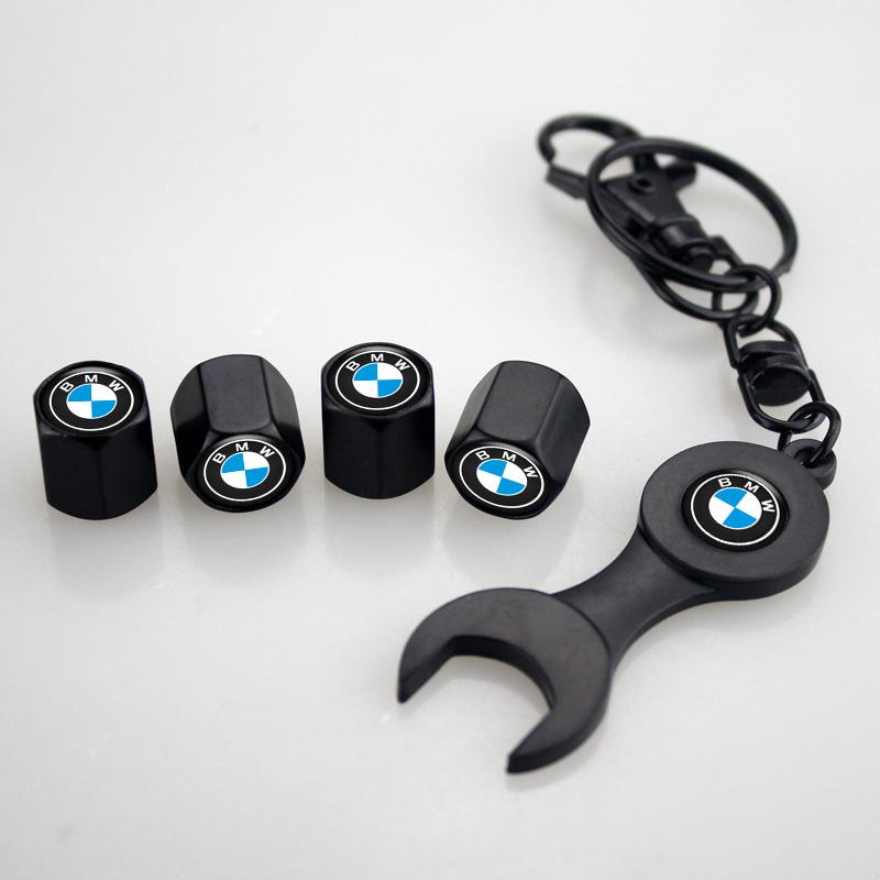 Car Wheel Tire Air Valve Caps Stem Covers Wrench Keychain For BMW 1 2 3 4 5 7 Series X1 X3 X4 X5 X6 X7 F10 F20 F30 G20 G30 F15