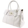 Mulberry Bayswater Tote Tasche HH6592/736W160 Kreide Starkes Korn graues Leder Damen Gebraucht
