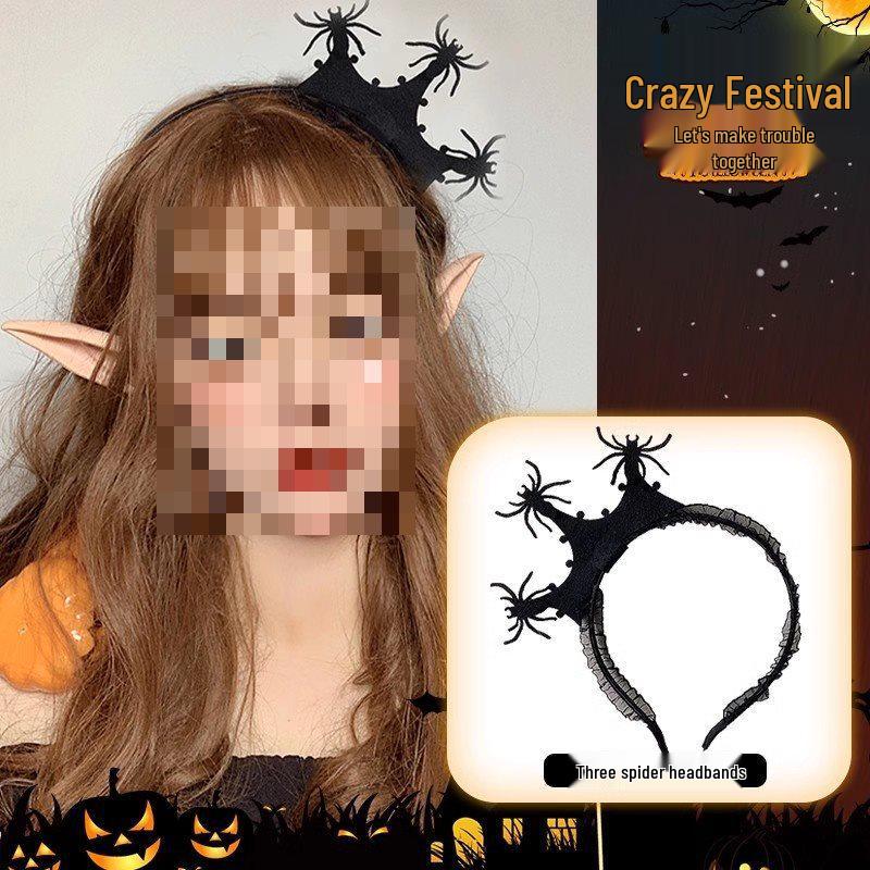 2025 Women’s Halloween Black Spider Hair Accessories: Creative and Fun Headband Clip