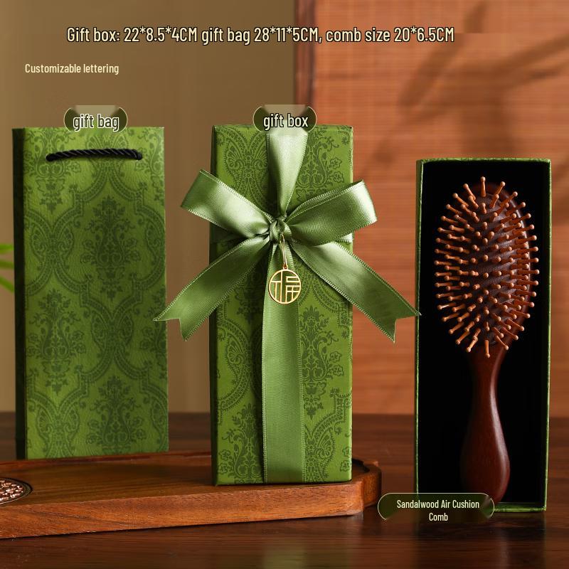 Light Luxury Sandalwood Massage Comb Gift Set
