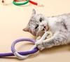 Cat Toys Chew Ropes Pet Toys Refillable Natural Catnip, Safe Teeth Cleaning Toy for Indoor Kittens, Interactive Cat Nip Kitty Toys