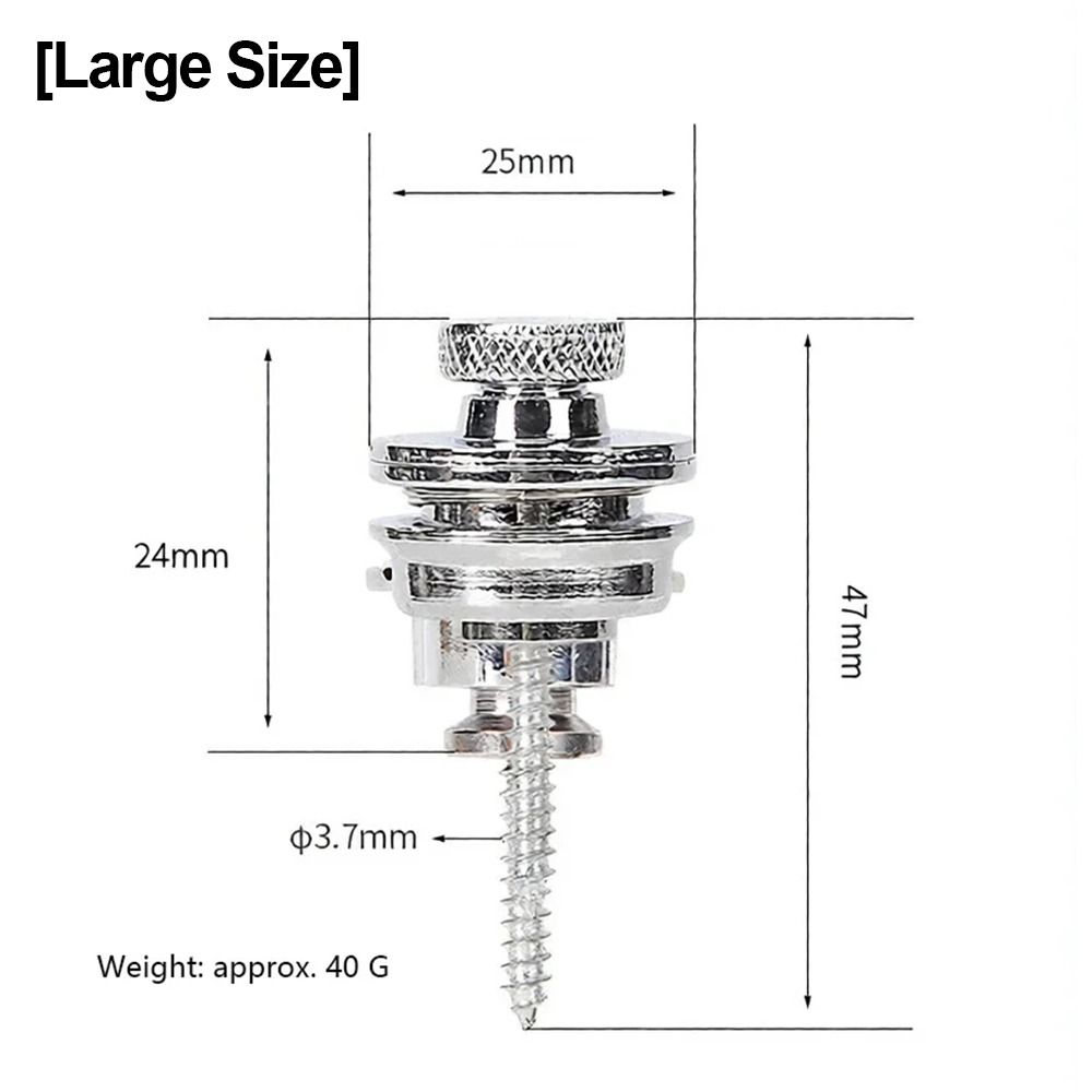 1 Peça Botões de Pino de Travamento de Metal de Liga Premium Pinos de Travamento para Guitarra Baixo Acústica