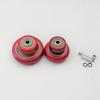 Medium Jujube Red Double Bearing PVC Rubber Swivel Caster Wheel