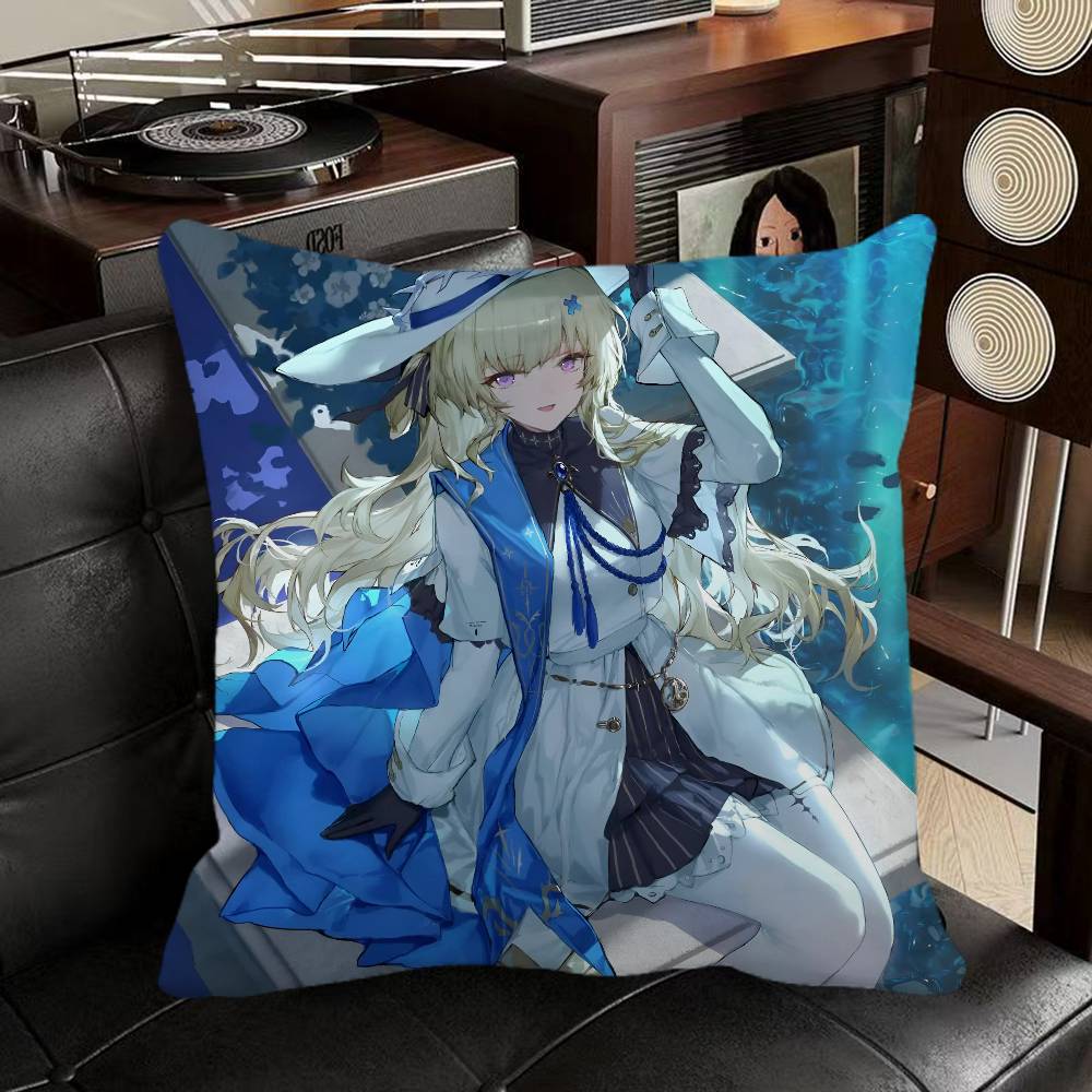 Phoebe Wuthering Waves Game Pillow Case Square Pillow Bedroom Sofa Leisure Comfort Cushion Car Home Decoration