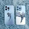 Cool Ocean Turtle Pattern Phone Case For iPhone 15 14 Pro Max 11 12 13 Pro Max Mini 15 Plus Sea Blue Turtle Design Laser Covers