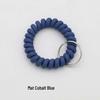 Matte Plastic Anti-Lost Spring Coil Cord Keychain and Hair Tie Bracelet