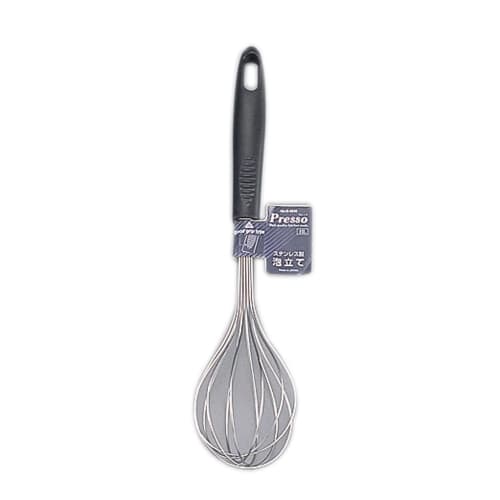 PEARL METAL Presso Stainless Steel Whisk, Black, G-3840