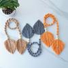 Boho Curtain Tieback Leaf Shape Curtain Hanging Rope Simple Curtain Buckles  Home Decoration