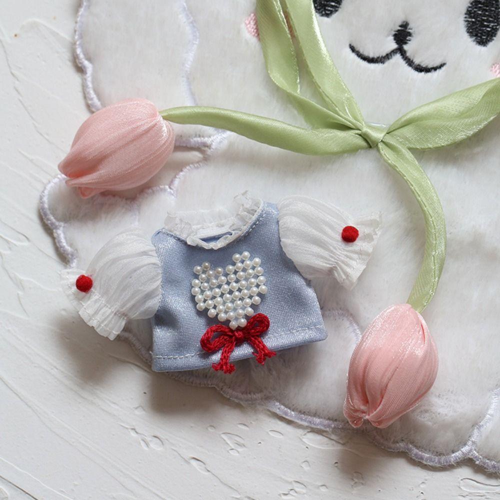 Cotton 12cm Plush Doll Clothes Solid Color No Attributes Doll Clothes  Doll Owner