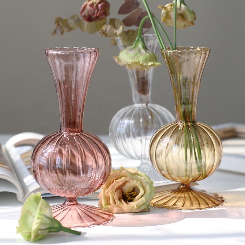 Bubble Vase Glass Glass Vase Colored Glass Vase