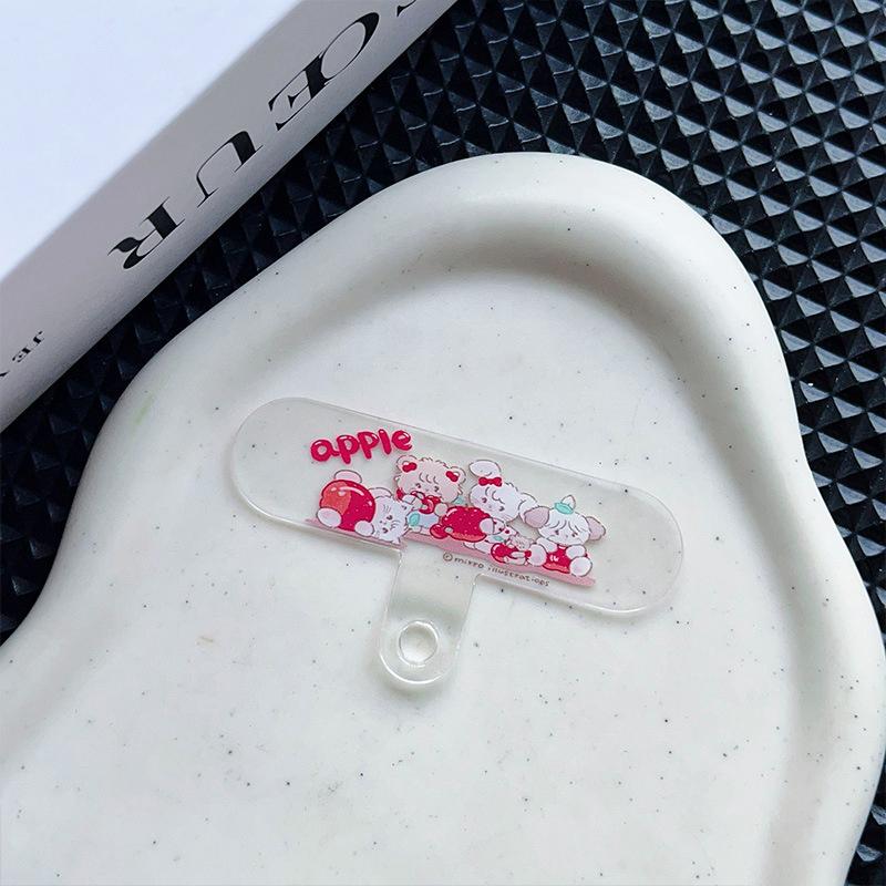 Universal Colorful Cartoon Phone Chain Pad Cellphone Lanyard Strap Mat Phone Hanging Patch For Iphone