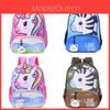 Unicorn Kids Backpack Cartoon Oxford Fabric School Bag With Air Cushion Straps For Children