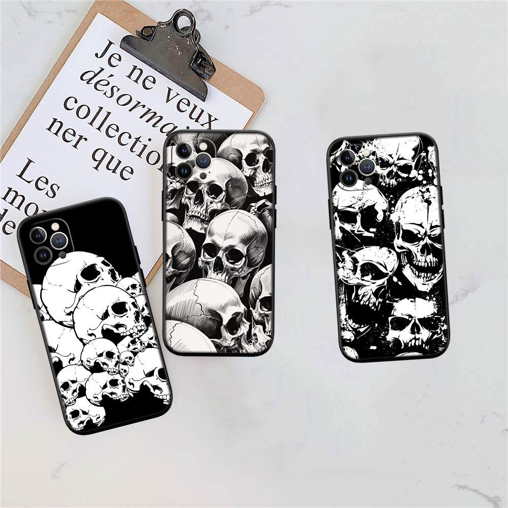FM46 Skeleton Skull Soft Shell Phone Case for Xiaomi Xiaomi Poco M4 M5 M6 M7 X3 X6 X7 F8 Ultra Pro GT NFC