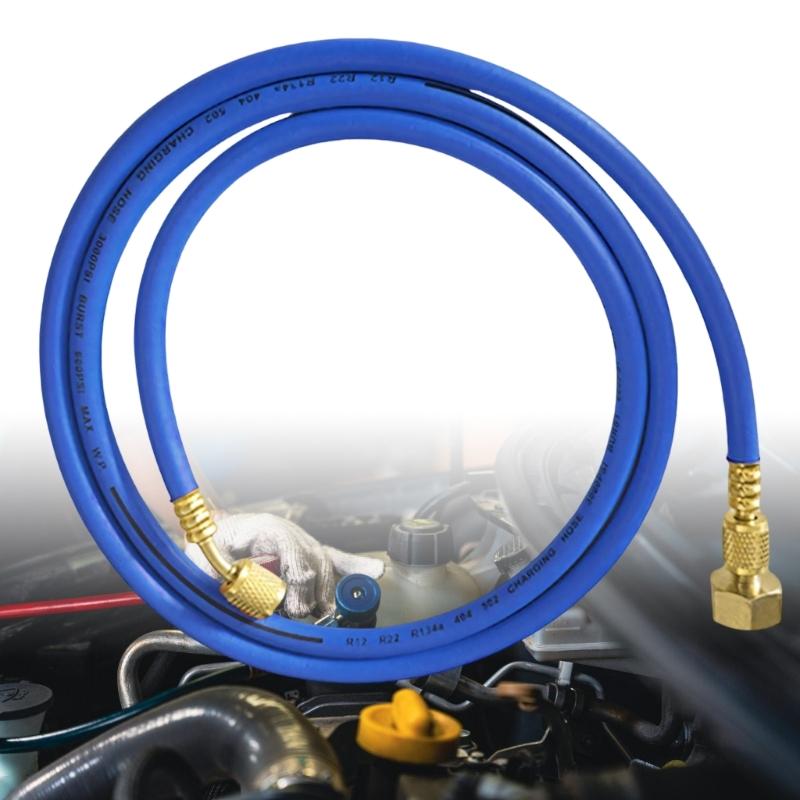 Universal HVAC Service Hose With 3 Color Option HVAC Charging Hose Tube Kit Hose Low Loss Fittings 1M Long