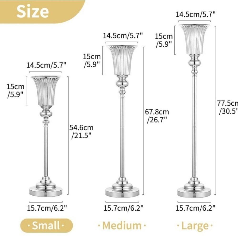 

Цветочная композиция Цветочная ваза Золотая настольная цветочная ваза Ваза для искусственных цветов Домашнее украшение silver-S