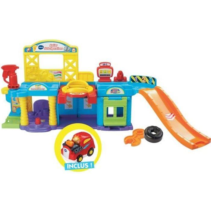 SOS Repairs Workshop - VTECH - Tut Tut Bolides - Hydraulic Elevator - 5 Magic Zones