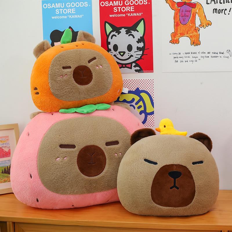 Cartoon Fruit Capybara Plush Toy Dolls Room Decoration Children Gifts Christmas
