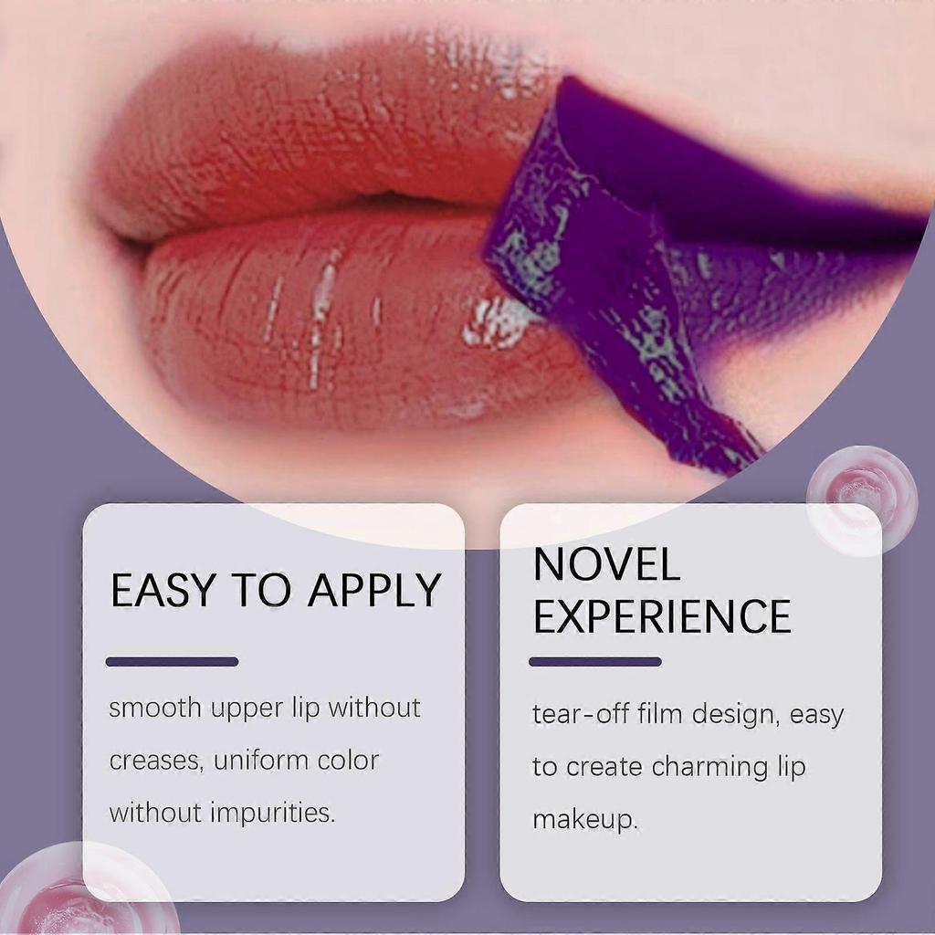 Matte Abzieh-Lippenglasur pflegt die Lippen sanft, spendet Feuchtigkeit und zeigt natürlich Farbe Make-up Lippenlasur 1