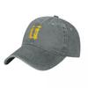 Unkut 100 Cotton Bold Print Demin Cap Durable for All Seasons Mens Hats Womens Baseball Cap