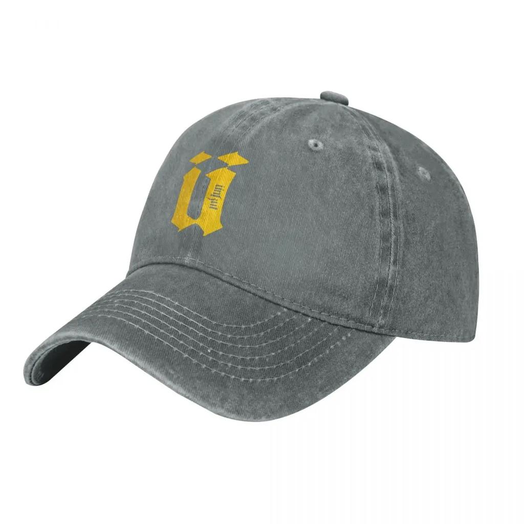 Unkut 100 Cotton Bold Print Demin Cap Durable for All Seasons Mens Hats Womens Baseball Cap