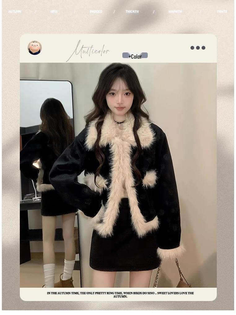 Women's Thickened Woolen A-Line Skirt - High-Waisted, Hip-Hugging, Anti-Exposure, Autumn/Winter Velvet Plus, Casual Outerwear