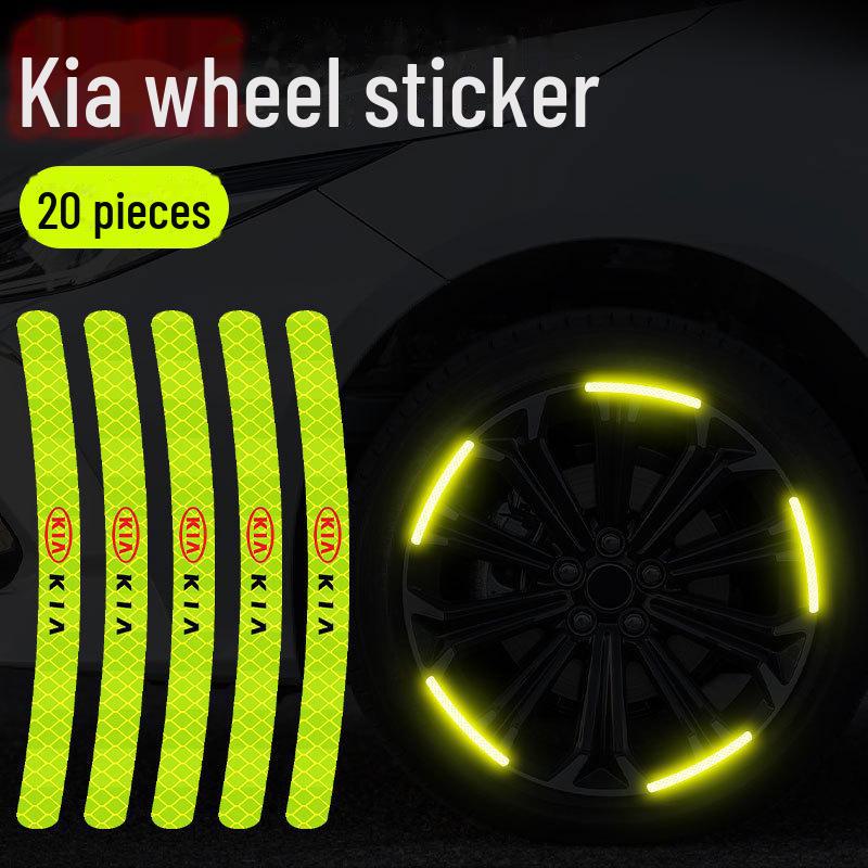 Reflective Wheel Hub Stickers: Luminous, Personalized Motorcycle and Car Decoration