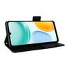Leather Case for Honor X5c 4G/X5c Plus 4G/Play10A 4G Litchi Texture Wallet Phone Cover with Wrist Strap