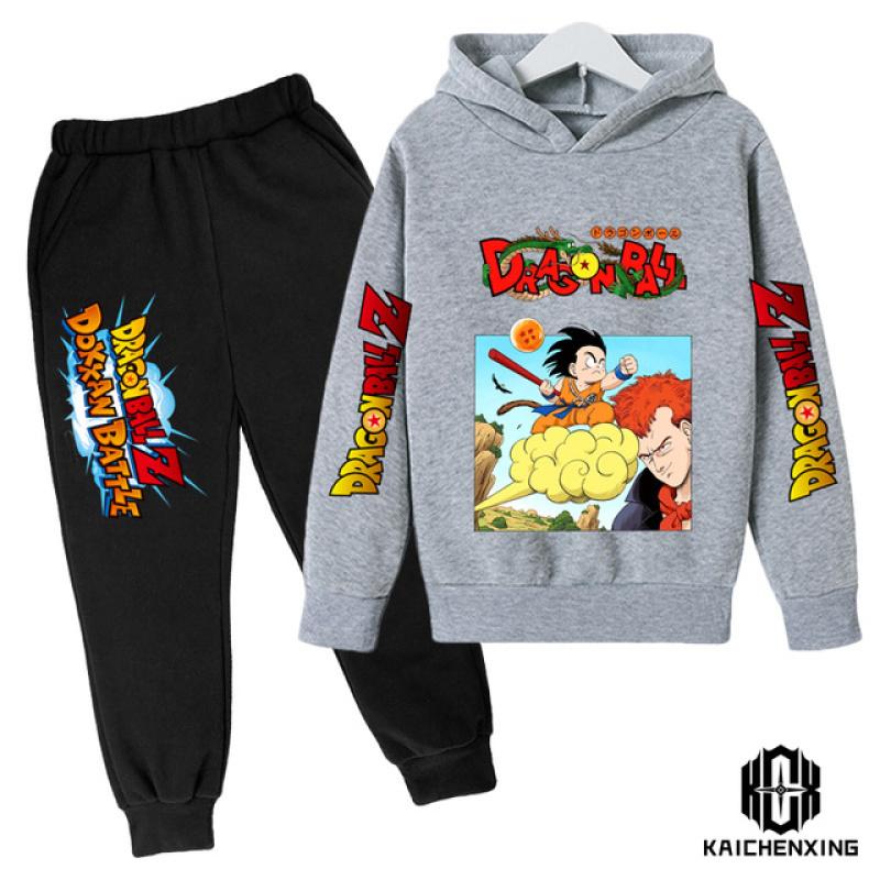 Anime Dragon Ball Z kapuutsikomplekt poistele Riided Lastele kapuutsid Anime riided Goku kapuuts, tüdrukute dressipluus 3-14a lastele