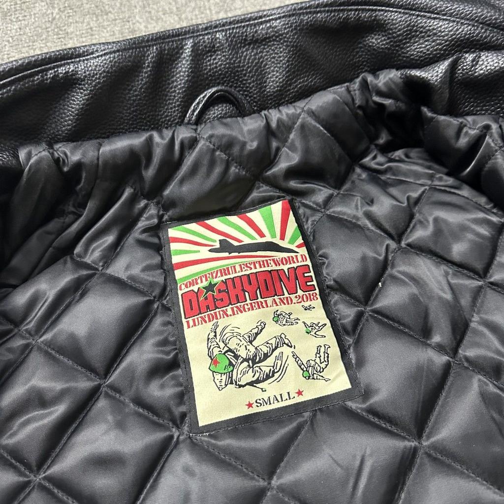 Bavlněná bunda podšitá PU kůží Unisex ležérní bunda na zip