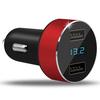 Dual Ports 3.1A USB Car Phone Charger 12V/24V Digital LED