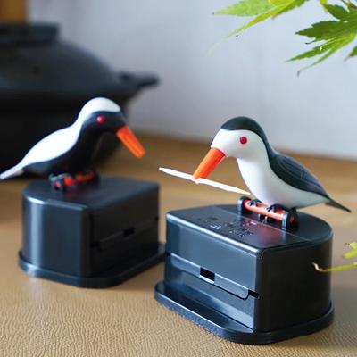 Cute Little Bird Toothpick Container Automatic Toothpick Dispenser Toothpick Holder Home Decor Table Decoration Table Accessorys