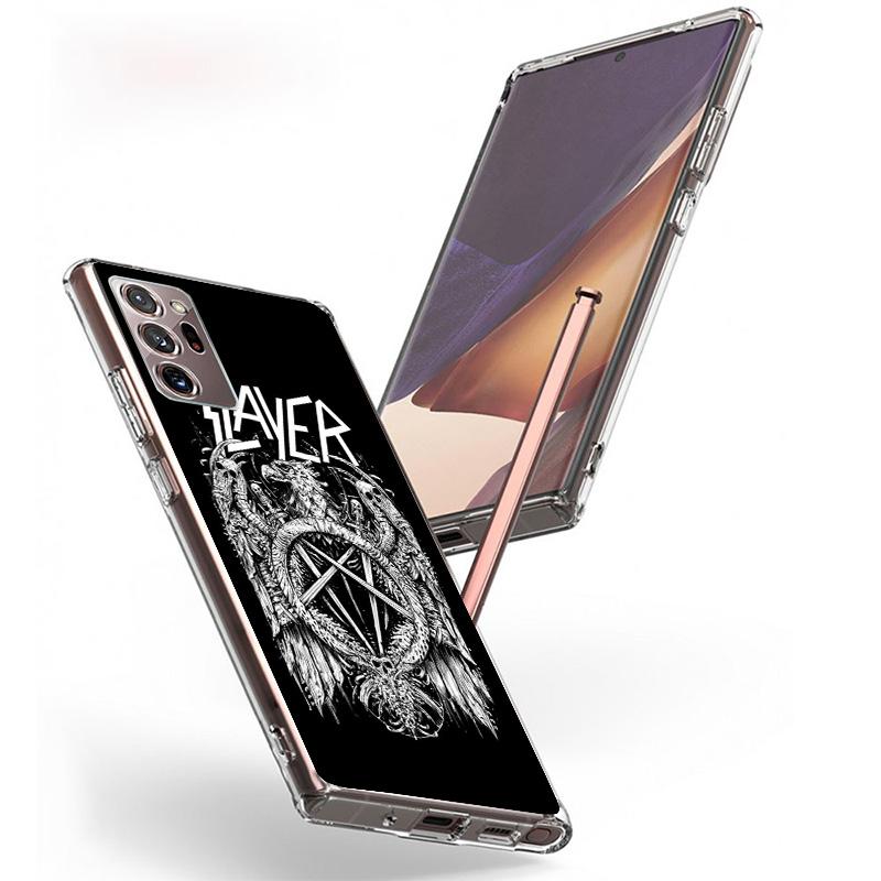 Slayer Heavy Metal Rock Band Cover Phone Case For Samsung Galaxy S26 S25 Edge S24 Ultra S23 S22 Plus S21 S20 FE Soft Fundas Shel
