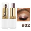 SAM SUGAR Two-Color Eyeshadow Stick Gradient Shimmer Waterproof Smudge-Proof Dual-Ended Metallic Eye Makeup Highlighter Stick
