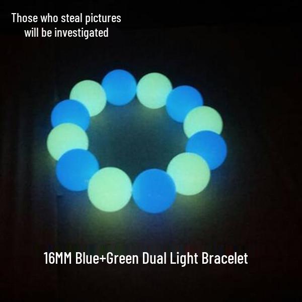 Świecąca w ciemności bransoletka dla par - Fluorescencyjny kamień Nocna Perła dla mężczyzn i kobiet