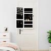 VidaXL Jewelry Cabinet with Mirror and LED Lighting Wall-Mounted White 353241