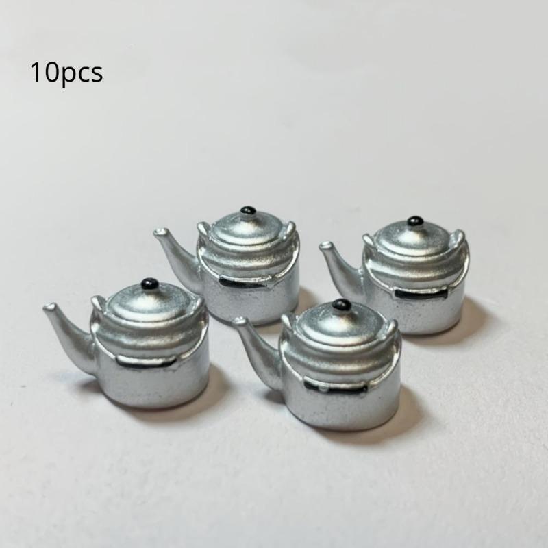 

10 шт. винтажных миниатюрных подвесок в виде чайника для самостоятельного изготовления ювелирных изделий – аксессуары в стиле ретро для бутылок с водой, идеально подходят для сережек, подвесок и кукольного домика