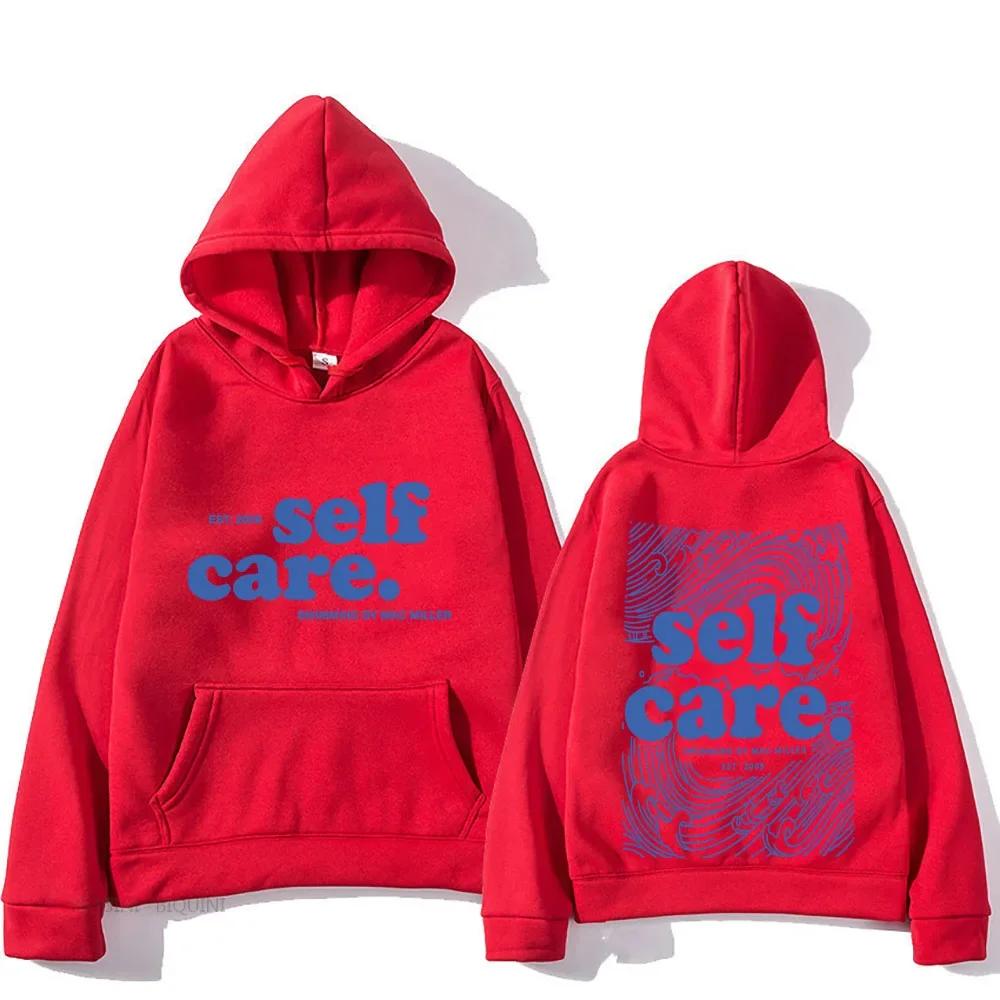 Heavy Mental Hoodie Macc Miller Self Care Sweatshirts Casual Men Long Sleeve Winter Spring Hooded Pullovers Hoodies