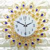 Rotundity Metal Wall Clock Home Living Room Dining Room Wall Mounted Decorate Golden Mute European Retro Style Wall Clock