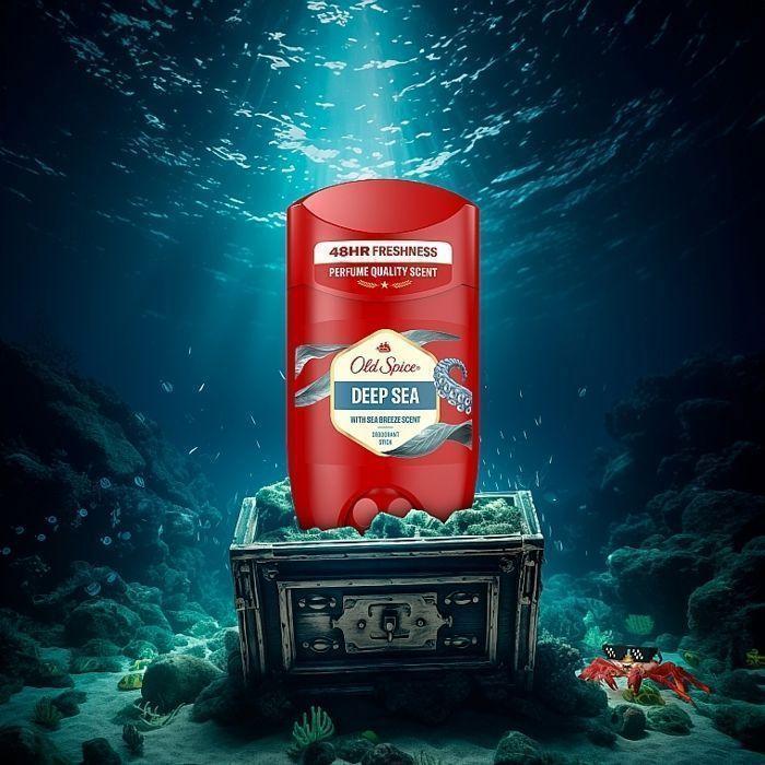 Déodorant - OLD SPICE - Deep Sea - 50ml - 48h de protection - Sans aluminium