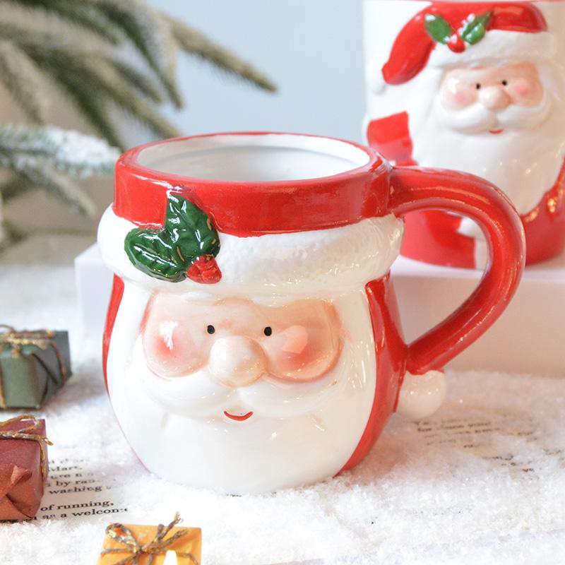 Weihnachtsserie Weihnachtsmann-förmige Tasse Schneemann-förmige Tasse Weihnachtsdekoration Geschenk