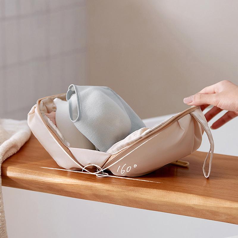 1Pcs Portable Travel Underwear Socks Bra Organizer Bag Polyester Fiber Handheld Storage Bag For Intimate Clothes Ball Shaped