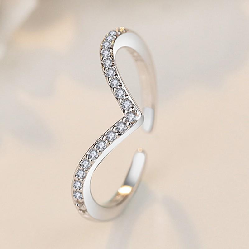 Lindon Classic Copper Alloy Zircon Ring Ladies Jewelry Wedding Promise Party Gift