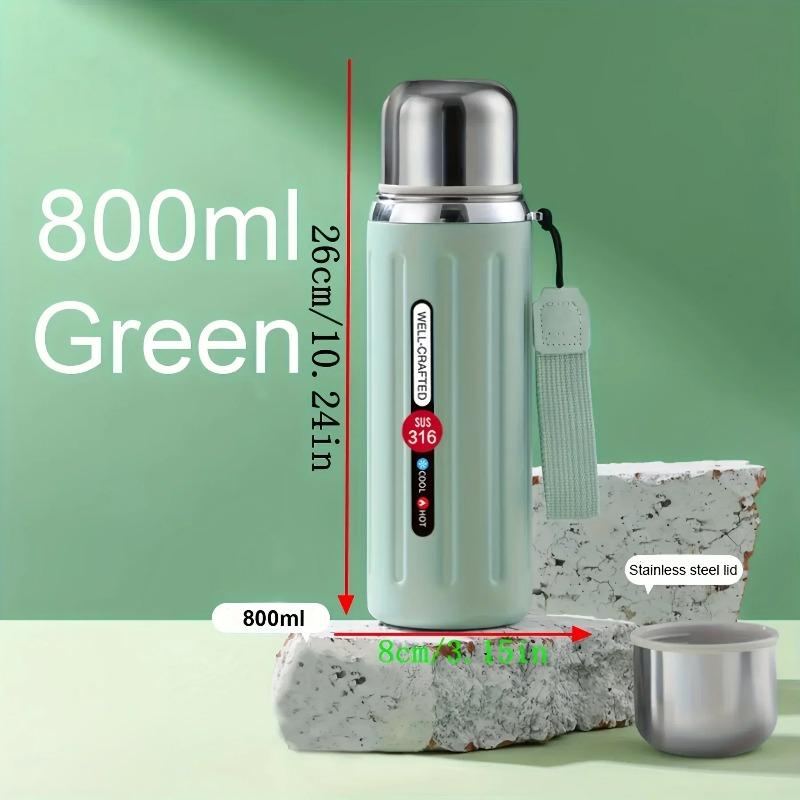 New 800ml Vacuum Flask Insulated Water Bottles Travel Thermal Cups For Hot And Cold Beverage Summer Winter Drinkware Gifts