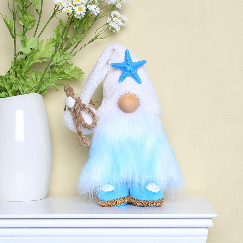 Bee Festival Faceless Doll Creative Standing Dwarf Starfish Doll Ocean Festival Doll Desktop Decoration