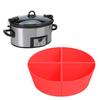 4Pcs Slow Cooker Liner Leakproof Reusable Dishwasher Safe Silicone Cooker Slow Stewpot Divider Liner Kitchen Supplies